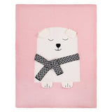 Air condition quilt rabbit Fox knitted Baby Cartoon Animal Blanket Sofa Stroller Covers Kids newborn Bedding Swaddle decke